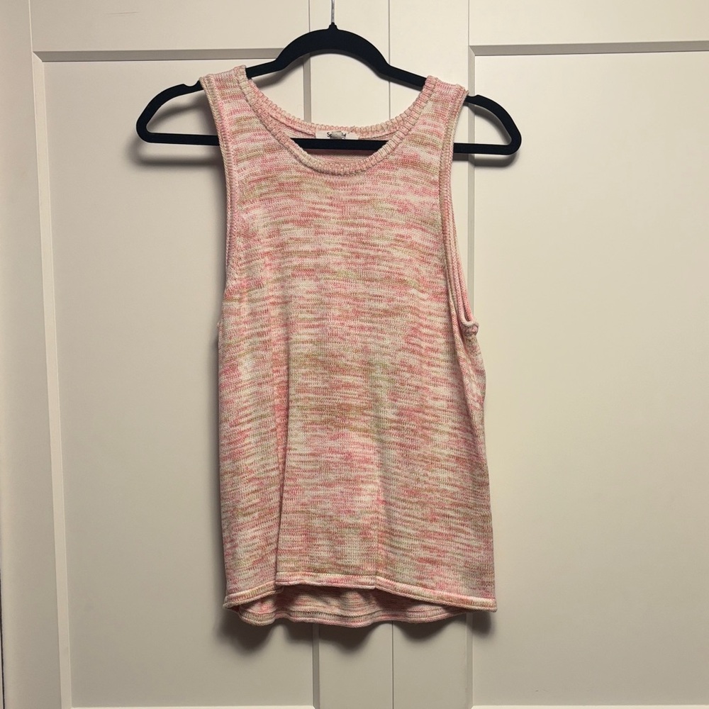 Splendid Pink Sleeveless Sweater Top